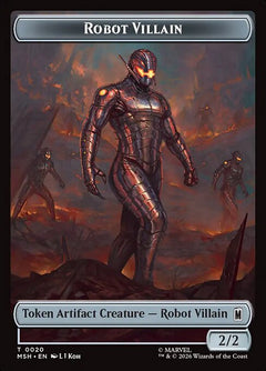 Robot Villain (0020) // Villain (0009) Double-Sided Token