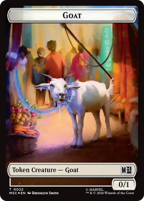 Goat (0022) // Soldier (0023) Double-Sided Token (TMSC) - Surge Foil