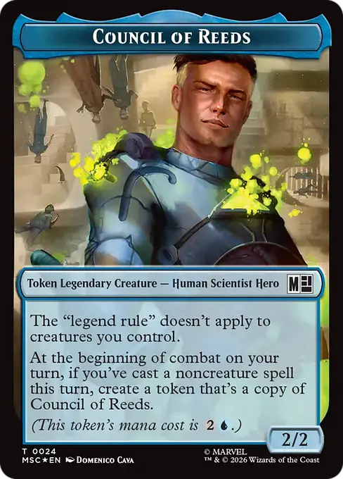 Construct (0030) // Council of Reeds (0024) Double-Sided Token (TMSC) - Surge Foil