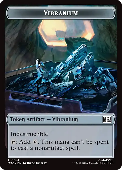 The Monarch (0016) // Vibranium (0031) Double-Sided Token (TMSC) - Surge Foil