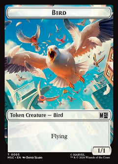 Bird (0005) // Rhino (0013) Double-Sided Token (TMSC) - Foil