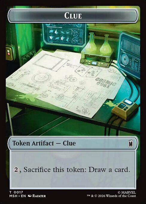 Clue (0017) // Soldier (0004) Double-Sided Token