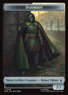 Doombot (0018) // Merfolk (0006) Double-Sided Token (TMSH) - Foil