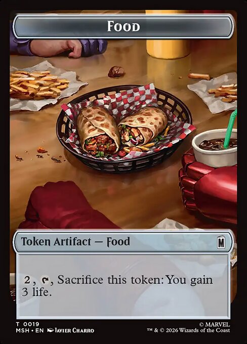 Food (0019) // Leviathan (0005) Double-Sided Token