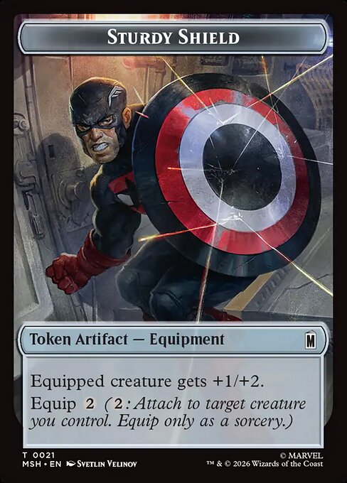 Sturdy Shield (0021) // The Tiger God (0015) Double-Sided Token
