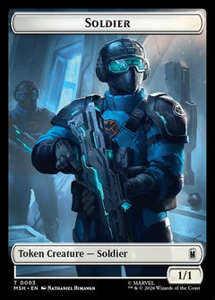 Soldier (0003) // Villain (0009) Double-Sided Token