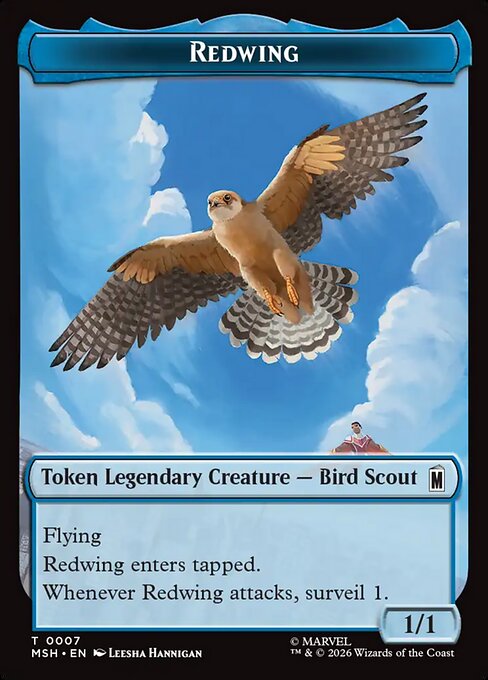 Redwing (0007) // Zabu (0016) Double-Sided Token