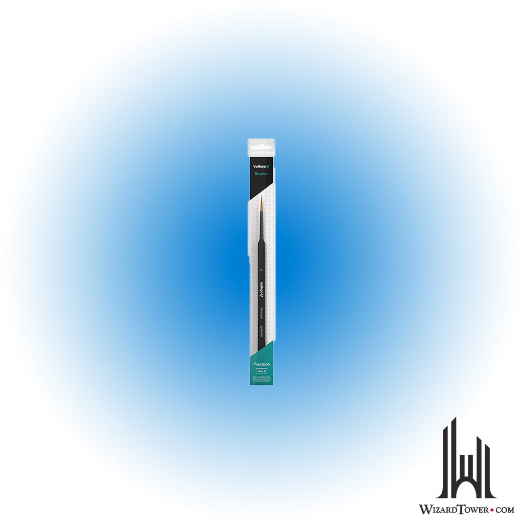 Vallejo Round Synthetic Brush Triangle Grip No. 3