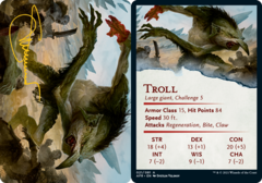 Troll (21/81) Art Card (AAFR) - Gold-Stamped Signature