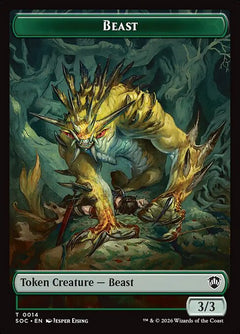 Beast (0014) // Fractal (0004) Double-Sided Token (SOC)