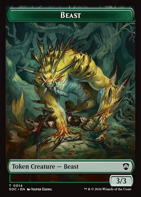 Beast (0014) // Fractal (0004) Double-Sided Token (SOC)