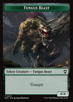 Fungus Beast (0017) // Goat (0004) Double-Sided Token (TSOC) - Foil