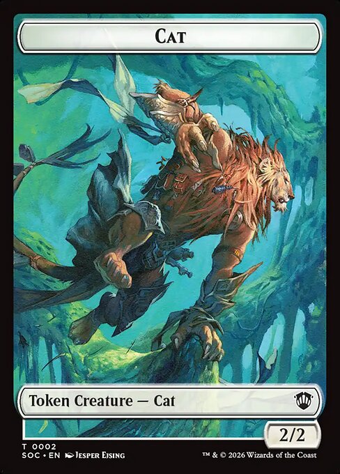 Cat (0002) // Inkling (0022) Double-Sided Token (TSOC) - Foil