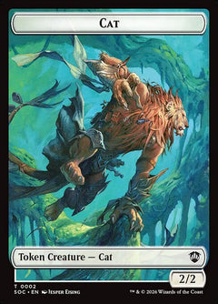 Cat (0002) // Inkling (0022) Double-Sided Token (SOC)