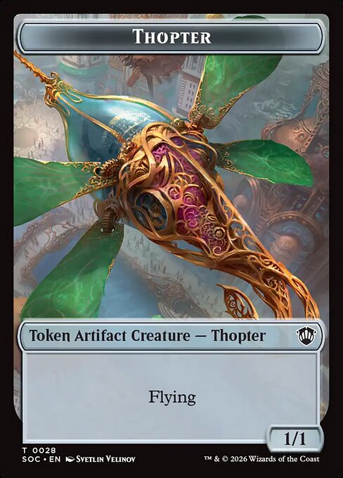 Phyrexian Germ (0009) // Thopter (0028) Double-Sided Token (TSOC) - Foil