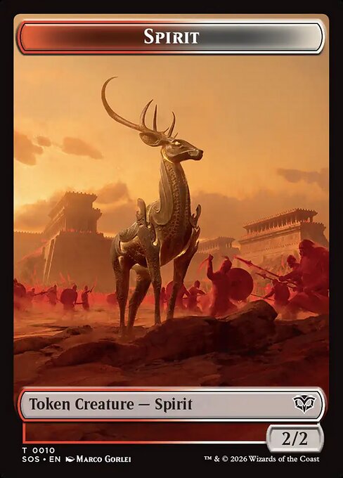 Copy (0001) // Spirit (0010) Double-Sided Token (TSOS) - Foil