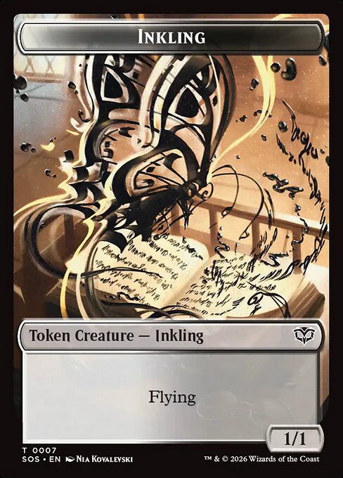 Inkling (0007) // Spirit (0011) Double-Sided Token (TSOS) - Foil