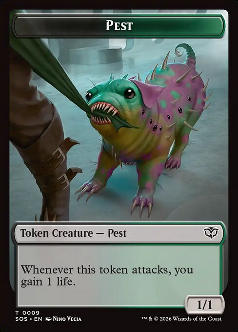 Fractal (0005) // Pest (0009) Double-Sided Token (TSOS)