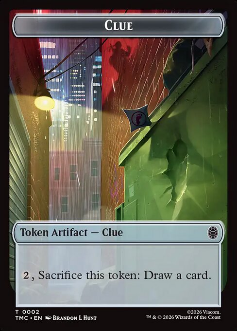 Clue (0002) // Treasure (0003) Double-Sided Token (TTMC) - Foil