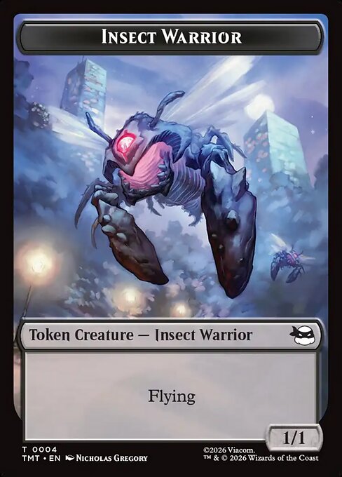 Food (0008) // Insect Warrior (0004) Double-Sided Token (TTMT)