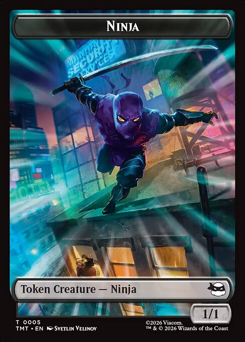 Ninja (0005) // Treasure (0003) Double-Sided Token (TTMT)