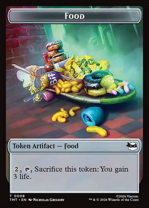 Food (0008) // Robot (0010) Double-Sided Token (TTMT) - Foil