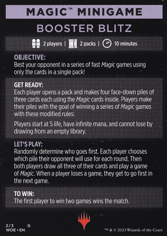 Magic Minigame: Booster Blitz (TWOE)