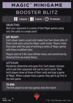 Magic Minigame: Booster Blitz (TWOE)