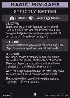 Magic Minigame: Strictly Better (TWOE)