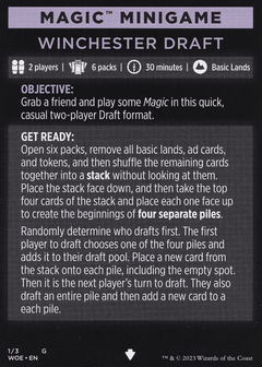 Magic Minigame: Winchester Draft (TWOE)