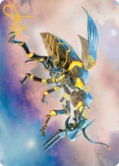 Zabaz, the Glimmerwasp (65/81) Art Card (AMH2) - Gold-Stamped Signature