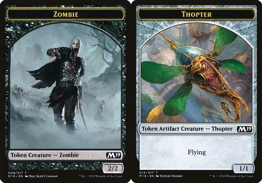 Thopter (014) // Zombie (008) Double-Sided Token (TGNT)